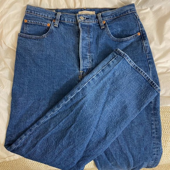 NWOT Women's Levi Ribcage Straight Leg Jeans - 32W 29L - Georgie - Picture 11 of 13